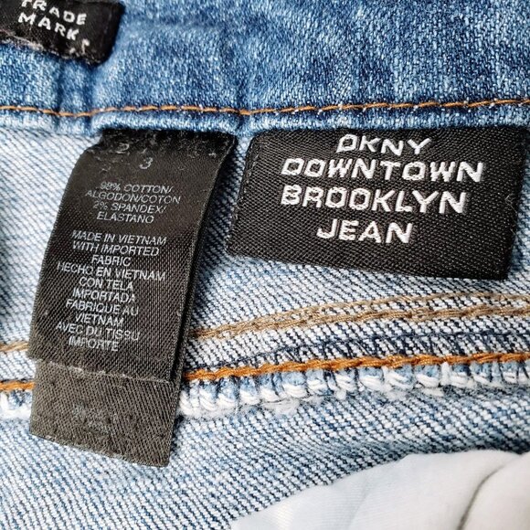 DKNY Downtown Brooklyn Bootcut Ripped Jeans 3 - Picture 7 of 11